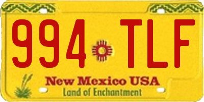 NM license plate 994TLF