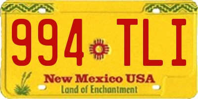 NM license plate 994TLI