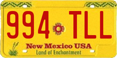 NM license plate 994TLL