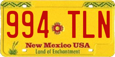 NM license plate 994TLN