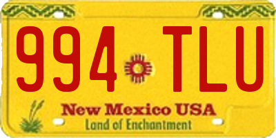 NM license plate 994TLU