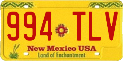 NM license plate 994TLV