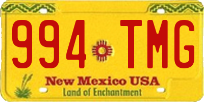NM license plate 994TMG