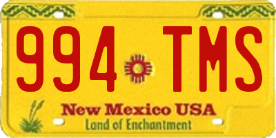 NM license plate 994TMS
