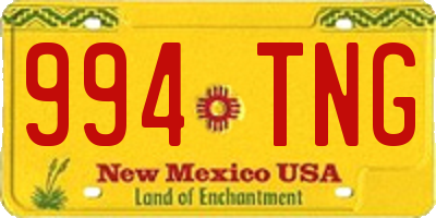 NM license plate 994TNG