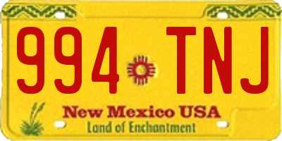 NM license plate 994TNJ