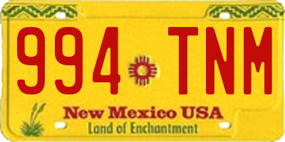 NM license plate 994TNM