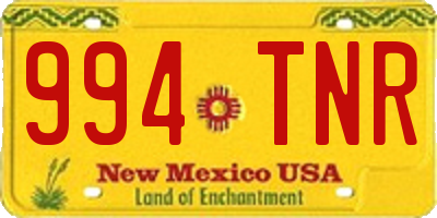 NM license plate 994TNR