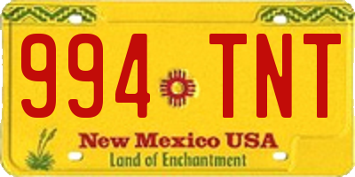 NM license plate 994TNT