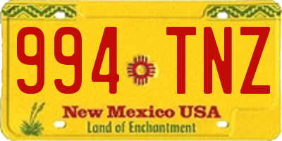 NM license plate 994TNZ