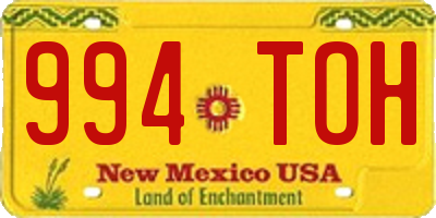 NM license plate 994TOH
