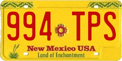 NM license plate 994TPS