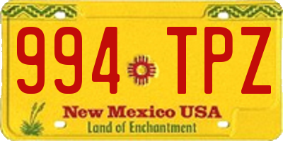 NM license plate 994TPZ