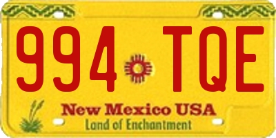 NM license plate 994TQE