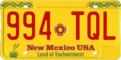 NM license plate 994TQL