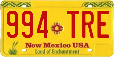 NM license plate 994TRE