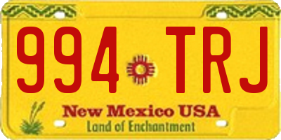 NM license plate 994TRJ
