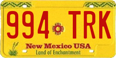 NM license plate 994TRK