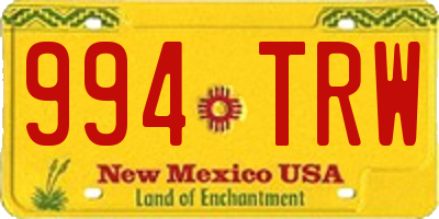 NM license plate 994TRW
