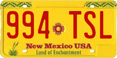 NM license plate 994TSL