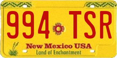 NM license plate 994TSR