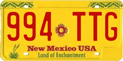 NM license plate 994TTG