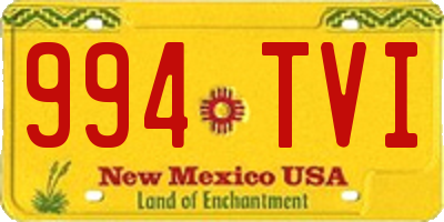 NM license plate 994TVI