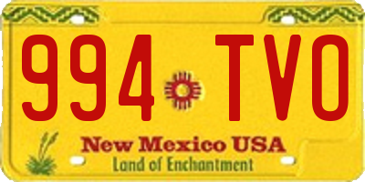 NM license plate 994TVO