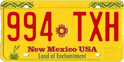 NM license plate 994TXH