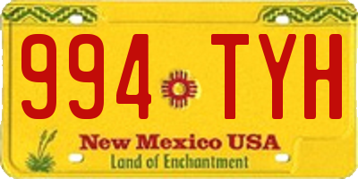 NM license plate 994TYH