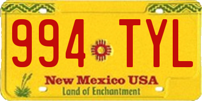 NM license plate 994TYL