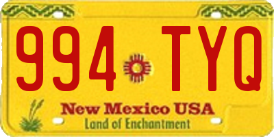 NM license plate 994TYQ