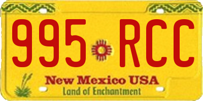 NM license plate 995RCC