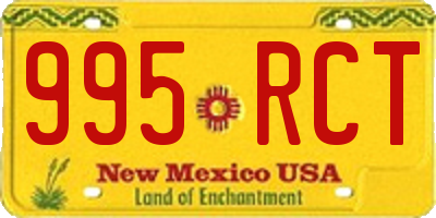 NM license plate 995RCT