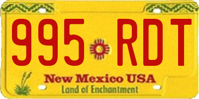 NM license plate 995RDT