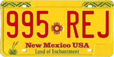 NM license plate 995REJ