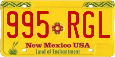 NM license plate 995RGL