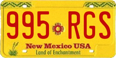 NM license plate 995RGS