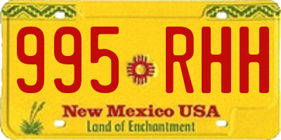 NM license plate 995RHH
