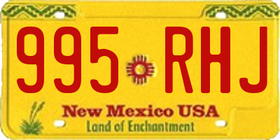 NM license plate 995RHJ