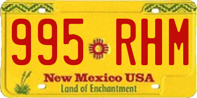 NM license plate 995RHM