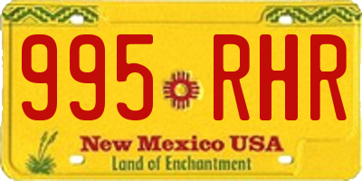 NM license plate 995RHR