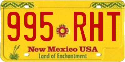 NM license plate 995RHT