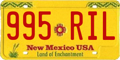 NM license plate 995RIL
