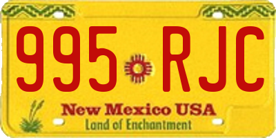 NM license plate 995RJC