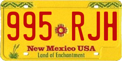 NM license plate 995RJH