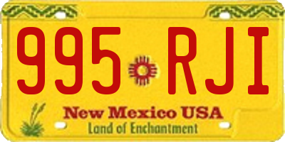 NM license plate 995RJI