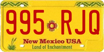 NM license plate 995RJQ