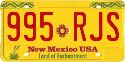 NM license plate 995RJS