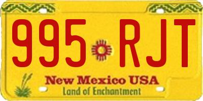 NM license plate 995RJT